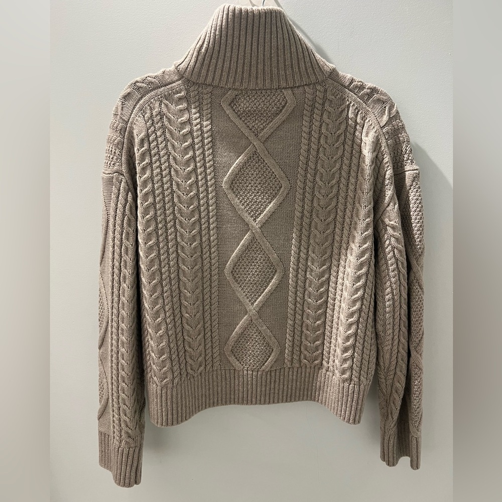 Aritzia Heritage Knit Merino Wool Hi-Hip Turtleneck, Sz Small - Picture 8 of 10